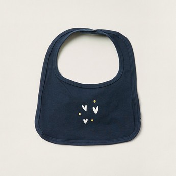 Giggles Printed Bib with Press Button Closure