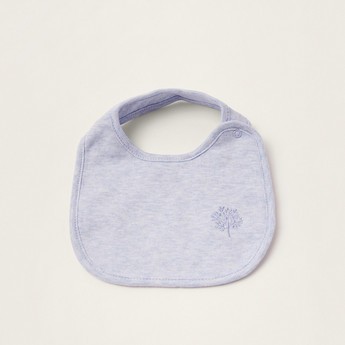 Juniors Solid Bib with Press Button Closure