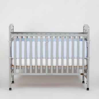 Cambrass Solid 2-Piece Cot Bumper Set