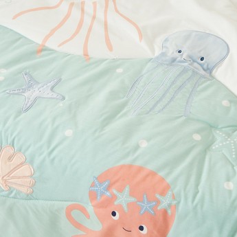 Juniors 2-Piece Under the Sea Applique Comforter Set - 200x98 cms