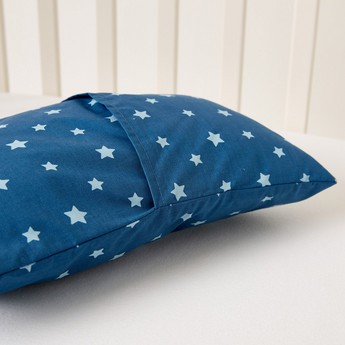 Juniors Star Print Pillow with Embroidered Detail