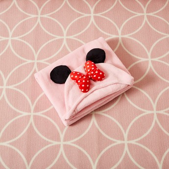 Minnie Mouse Embroidered Blanket with Hood – 78x95 cms