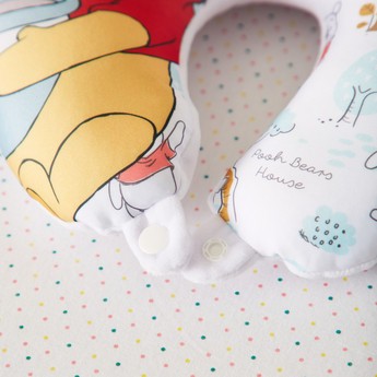 Disney Winnie the Pooh Print Neck Pillow - 28x28 cms