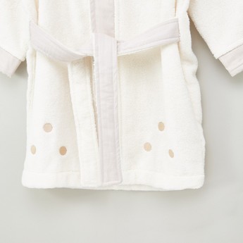 Giggles Textured Hooded Robe