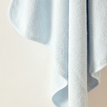 Juniors Whale Print 2-Piece Hooded Towel and Mitten Muppet Set - 75x75 cms