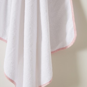 Giggles Textured Hooded Towel and Wash Cloth Set - 76x76 cms