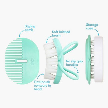 Fridababy Baby Head Hugging Hairbrush and Styling Comb Set