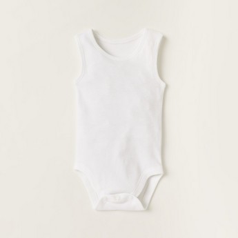 Juniors Solid Sleeveless Bodysuit - Set of 5