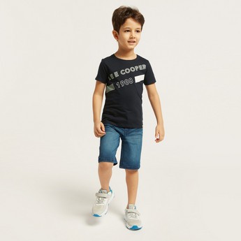 Lee Cooper Logo Print T-shirt and Shorts Set