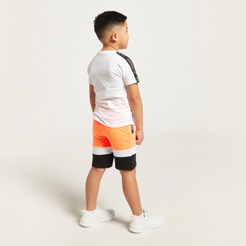 Juniors Panelled Shorts with Pockets and Drawstring Closure