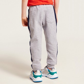 Lee Cooper Printed Knit Pants with Drawstring Closure