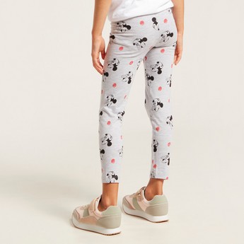 Disney All-Over Mickey Mouse Print Leggings with Elasticated Waistband