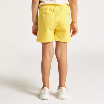 Juniors Solid Shorts with Drawstring Closure