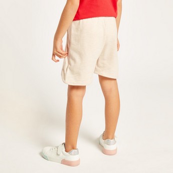 Juniors Solid Shorts with Elasticated Waistband