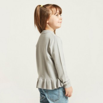 Juniors Unicorn Embellished Sweater with Long Sleeves