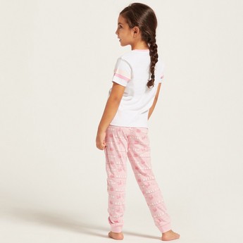 Sanrio Printed Short Sleeves T-shirt and Pyjama Set