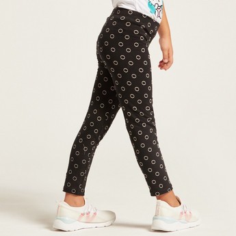 Expo 2020 Print Leggings with Elasticated Waistband