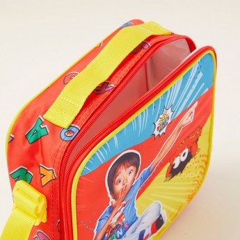 Ryan's World Printed Lunch Bag with Adjustable Strap and Zip Closure