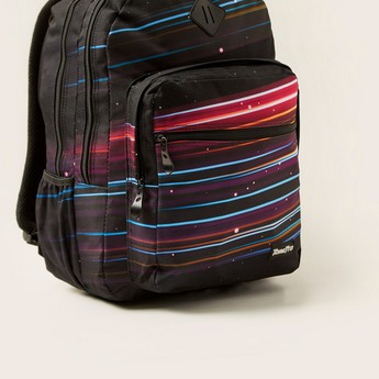 Toretto Printed Backpack with Pencil Case - 14 inches