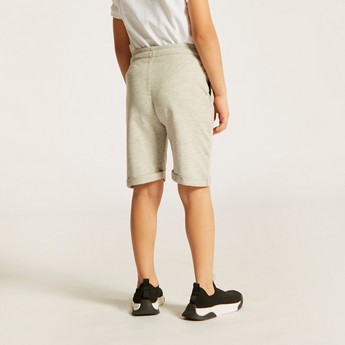 Juniors Solid Shorts with Pocket Detail and Elasticised Waistband