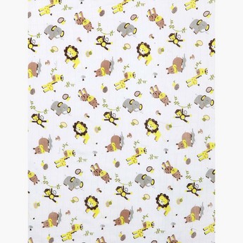 My Milestones 2-Layered Blanket Muslin Baby - Zoo Lemon Yellow