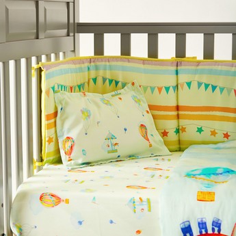 Fancy Fluff Carnival Print 4-Piece Organic Bedding Set