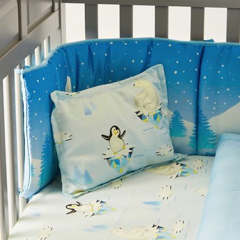 Fancy Fluff Arctic Print 4-Piece Organic Bedding Set