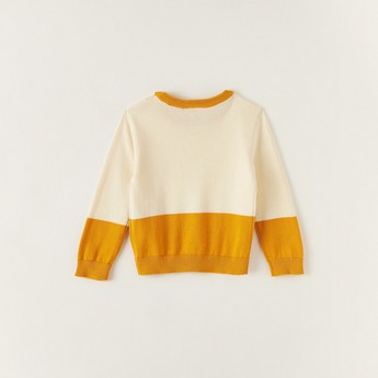 Juniors Colourblock Pullover with Long Sleeves