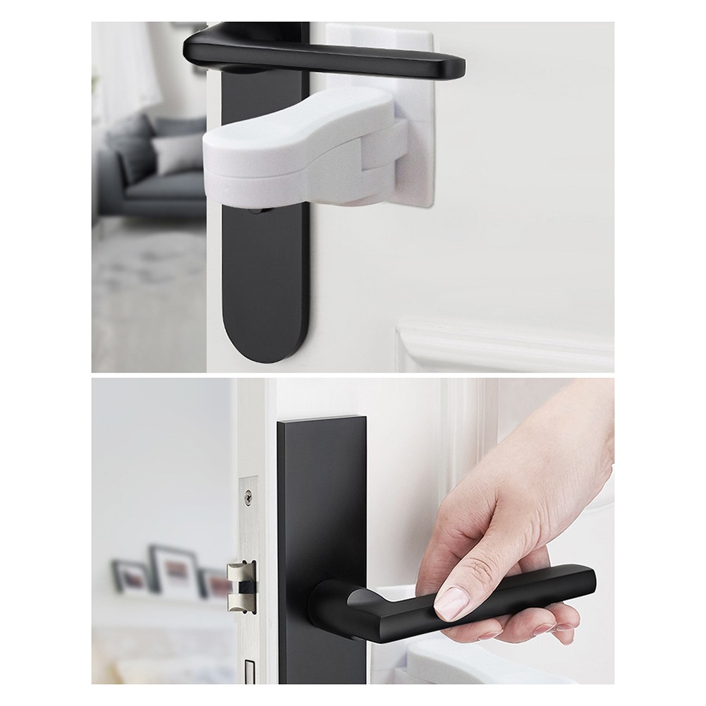 Home Universal Anti Open Handle Safety Lock Device For Kids Safety Door Lever Lock Door Lever Lock Baby Safety Door Lock