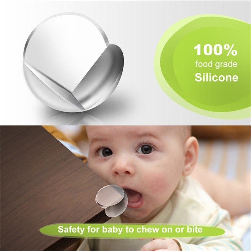 10pcs Baby Child Safety Silicone Table Corner Edge Protection Cover Children Anti-collision Edge Guards