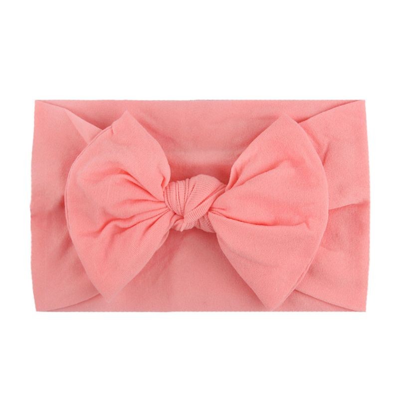 6pcs/set Baby Girls Lovely Bow Hairband Elastic Wide Headband Stretch Knot Headbands Turban Headdress Clothes Accessory