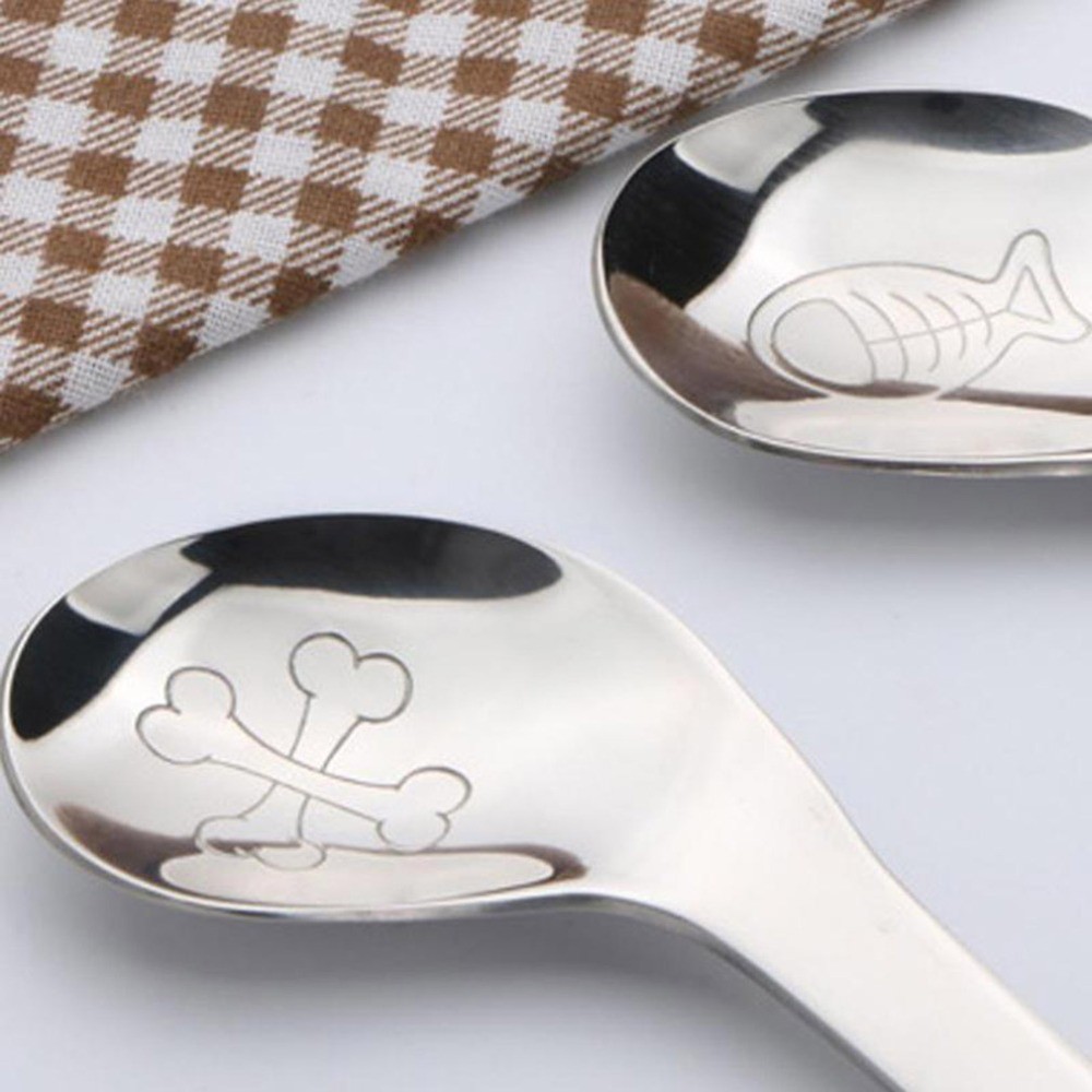 Children Feeding Spoon New Style Baby Infant Safe Spoon Stainless Steel Quality Spoon Curved Spoon Baby Exercise Tableware