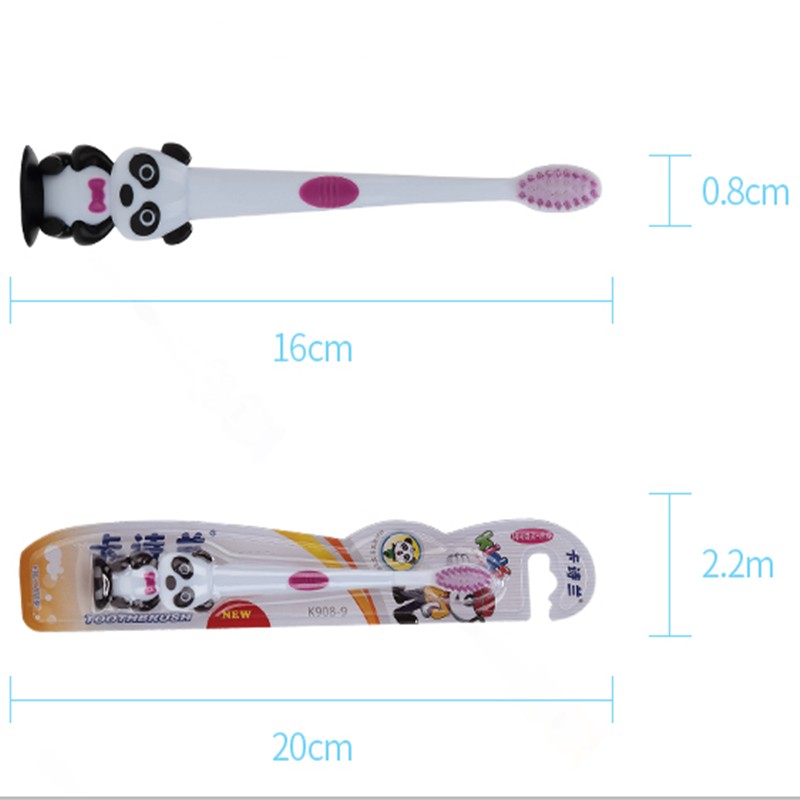 1pc Cartoon Children Panda Soft Bristle Toothbrush Baby Toothbrush Kids Training Toothbrush Care For 3-12 Years