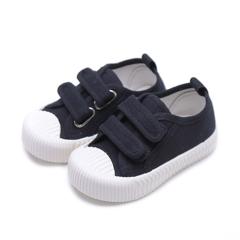 Boys Girls Candy Color Casual Shoes Toddler Kids Breathable Hook and Loop Shoes Luxury Soft Children Canvas Shoes Toddler Toddler