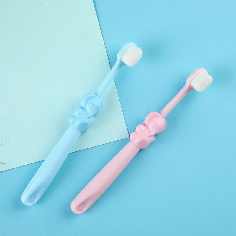 0-3 years old children soft toothbrush children cartoon handle toothbrush oral care children's healthy toothbrush