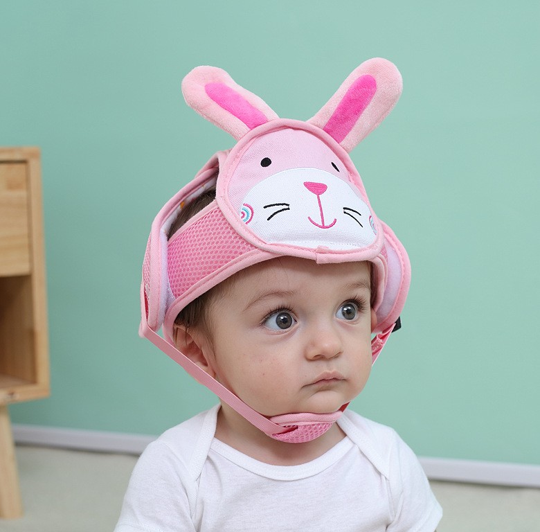 Baby Safety Helmet Anti-fall Head Protection Cover Cute Cartoon Animal Boy Girl Baby Toddler Walk Learning Anti-collision Headwear