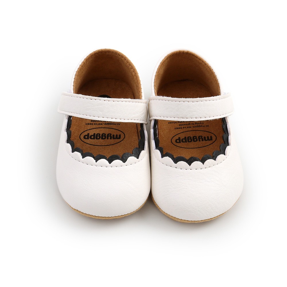 New Baby Boys Girls Leather Rubber Anti-slip First Walkers Baby Shoes Newborn Baby Girls Shoes