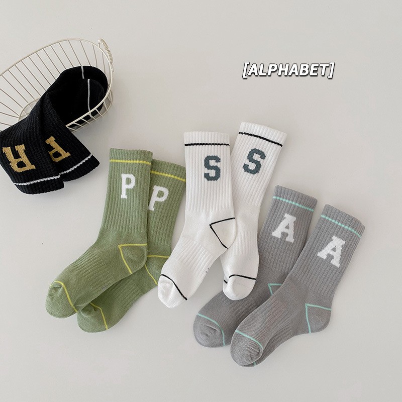 MILANCEL 2022 new spring baby socks letter sock fashion boys sock children sock