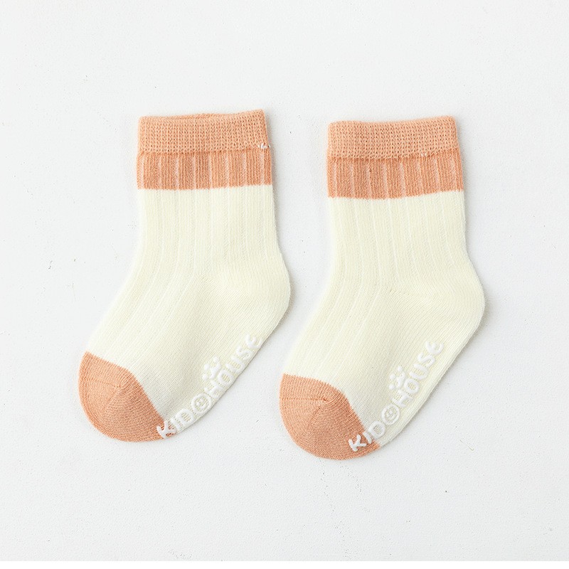 4pairs/lot Newborn Baby Boy Girl Socks Ribbed Toddler Winter Non-slip Socks 0-3 Years Kids Winter Autumn Spring Baby Girl Stuff