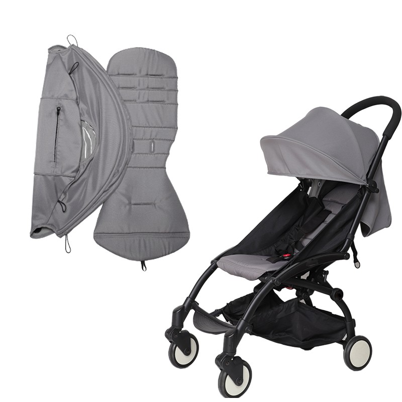 175 Degree Stroller Accessories Hood and Mattress Set for Babyzen Yoyo Canopy Cover Seat Cushion Fit Yuya Stroller Sunshade Original Fabric