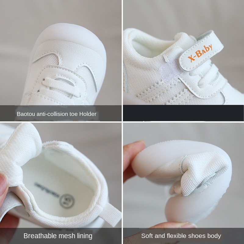 ULKNN Baby shoes 2021 autumn new 1-3 years old boys girls fruit pattern soft bottom non-slip toddler shoes