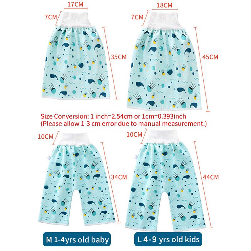 Baby Diaper Skirt Infant Training Pants Cloth Diaper Kids Nappy Pants Skirt Leakproof Crib Potty Training Pants