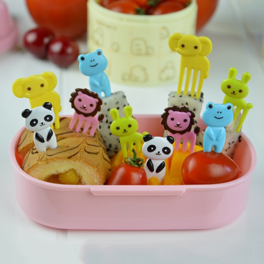 10pcs/set Cute Baby Fork Cutlery Baby Feeding Cutlery Portable Baby Cutlery Toddler Cutlery Baby Cutlery