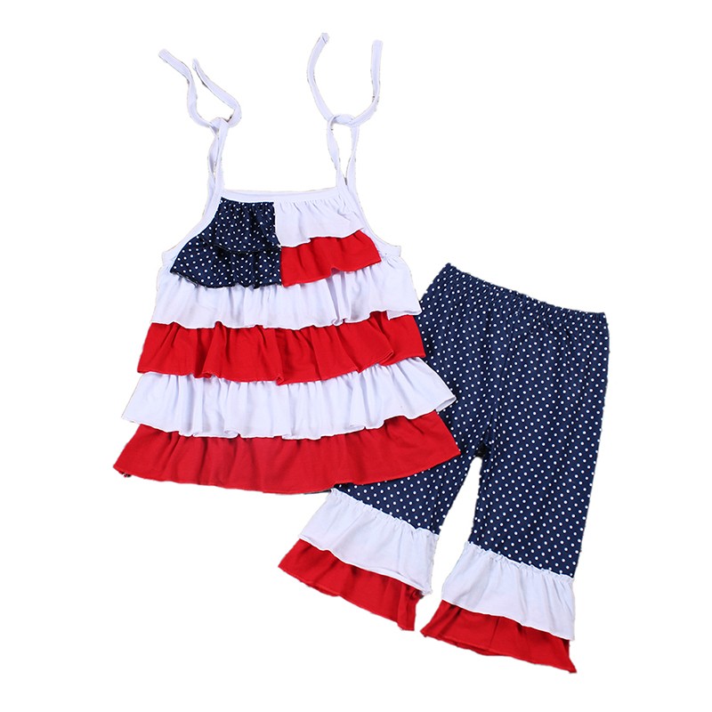 Baby Girls Summer Clothes Sets Ruffle Tops and Pants Milk Silk Boutique Baby Clothes