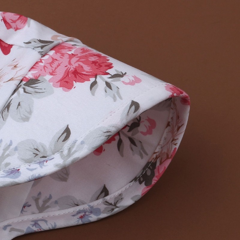 1PC Spring Summer Baby Cotton Floral Printing Sun Hat Infant Wide Brimmed Bonnet Outdoor UV Protection Beach Bucket