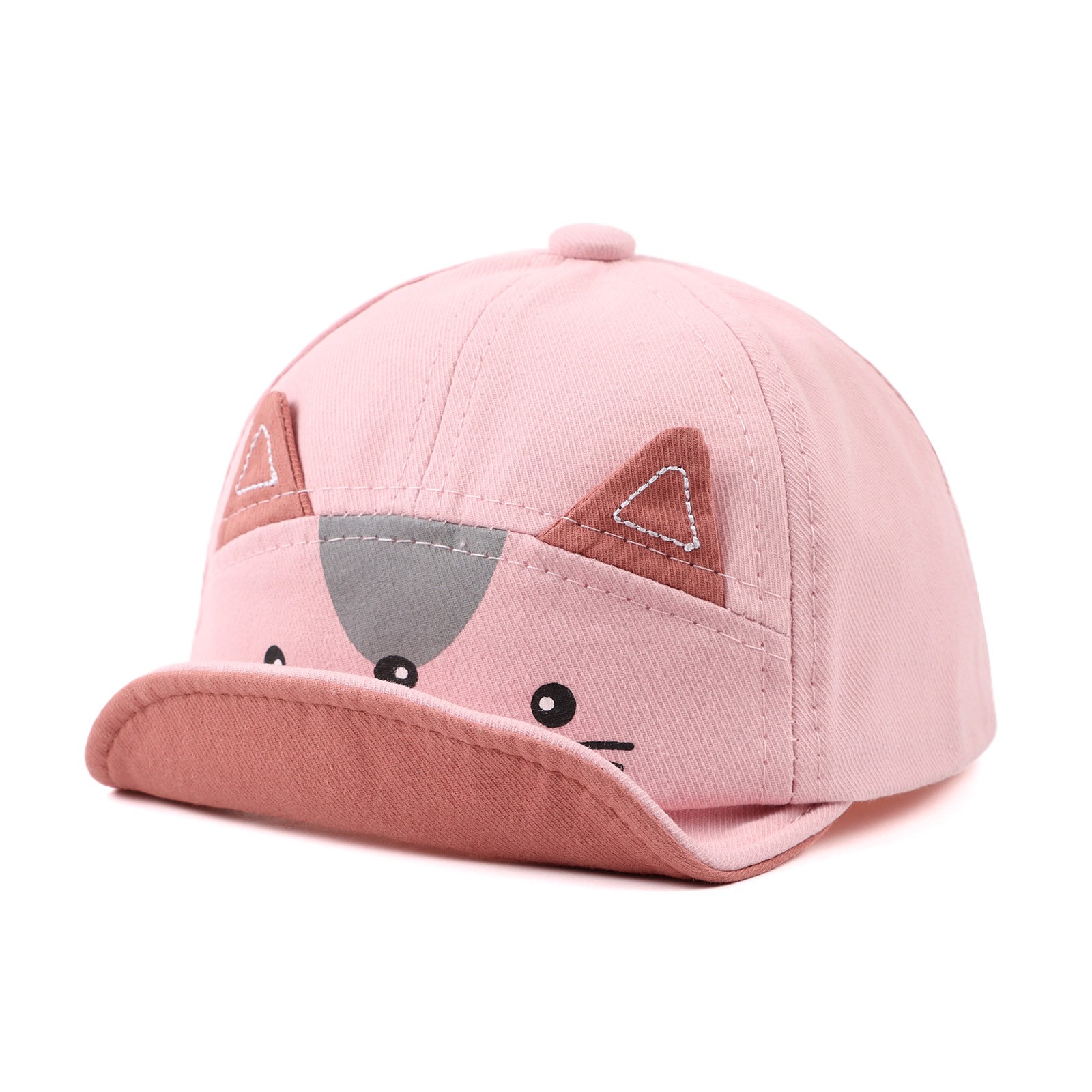 Spring summer new cartoon cute animal infant fox hat soft sun hat boys girls comfortable baseball cap