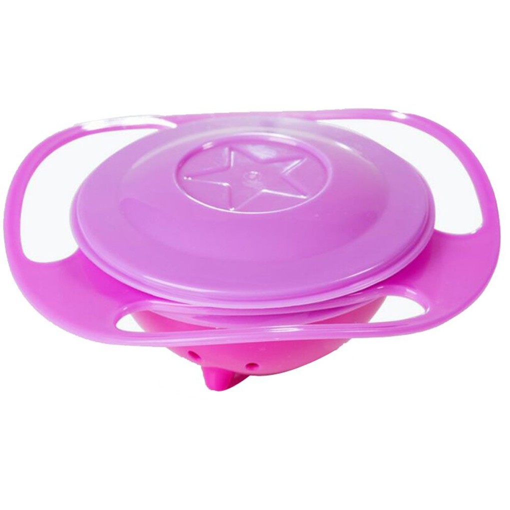 Hot Sale Universal Swivel Bowls Ergonomic Design 360 Degree Seamless Spill Proof Bowl Rotatable Gyro for Kids