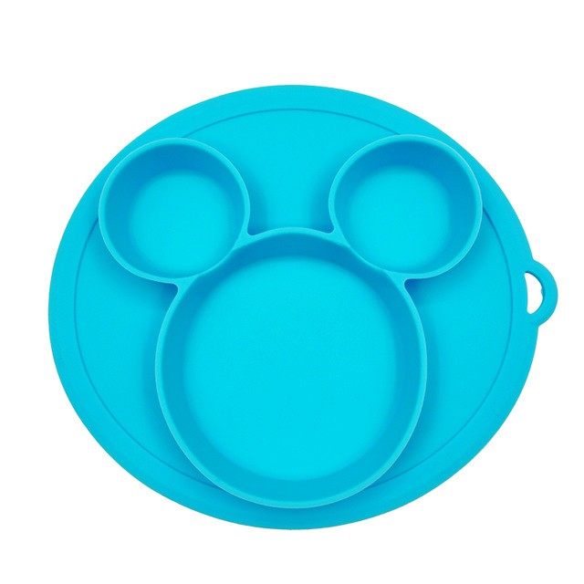 Baby Bowl Safe Silicone Dish BPA Free Solid Dishes Children Suction Toharmful Training Tableware Cute Cartoon Kids Feeding Dishes