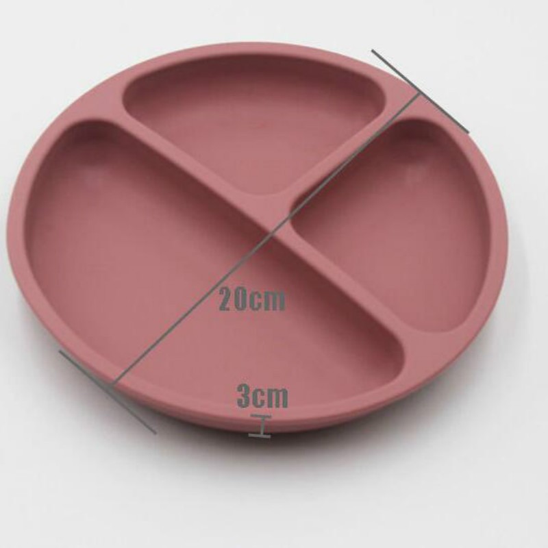 Cute Baby Safe Silicone Food Dishes Dishes Training Tableware Baby Feeding Plates