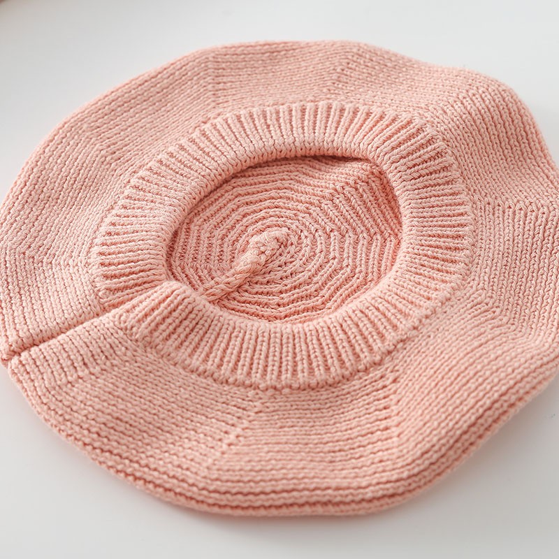 MILANCEL 2021 Autumn New Baby Hat Knitting Hats Cotton Girls Beanie Solid Cap Newbron Korean Girls Hat